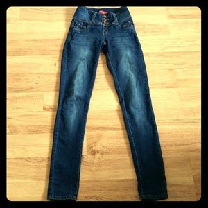 High Waist Blue Jeans